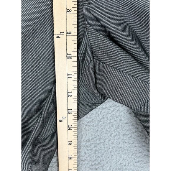 Versace Pants Women 29x32 Gray Black Flat Front Dress Slacks Work Casual - Picture 9 of 16